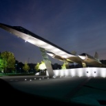 The A-12 OXCART on display at CIA Headquarters