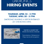 Upcoming Hiring Events