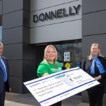 Macmillan cheque handover 2021