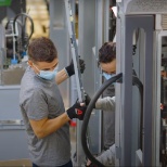 Employees at the Bordeaux factory