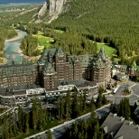 Banff Springs Hotel Ariel View