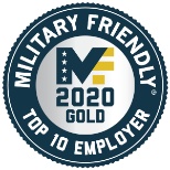 For the 8th straight year, we've been honored with the Military FriendlyÂ® Employers Gold Award.