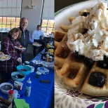 Waffles, anyone? We enjoy breaking up the work day with some fun extras, like company breakfast.