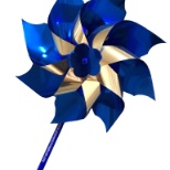 The blue pinwheel is the national symbol for child abuse prevention