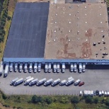 Ariel view of corporate warehouse.