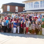 The entire company gathers annually to enjoy lunch together!