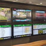 Our typical in store TV wall