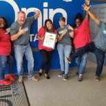 An Onin Staffing office celebrating being a Best Places to Work company.