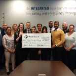 The Toronto team's official cheque hand-off to Make-A-Wish Foundation