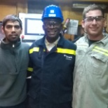 PMC1 Linea de terminaciÃ³n PIMA LACO2F. En esta foto estamos con el director de Tenaris en Nigeria.