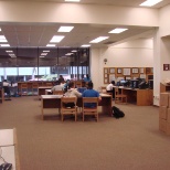 One of the many places students were offered computer access to library services.