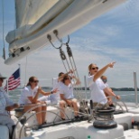 Crew sailing aboard Stars & Stripes