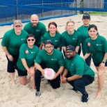 Team Houston coming together at HAAâ€™s Volleyball Tournament.