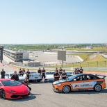 A team photos at one of the most prestigious racetracks in the world.